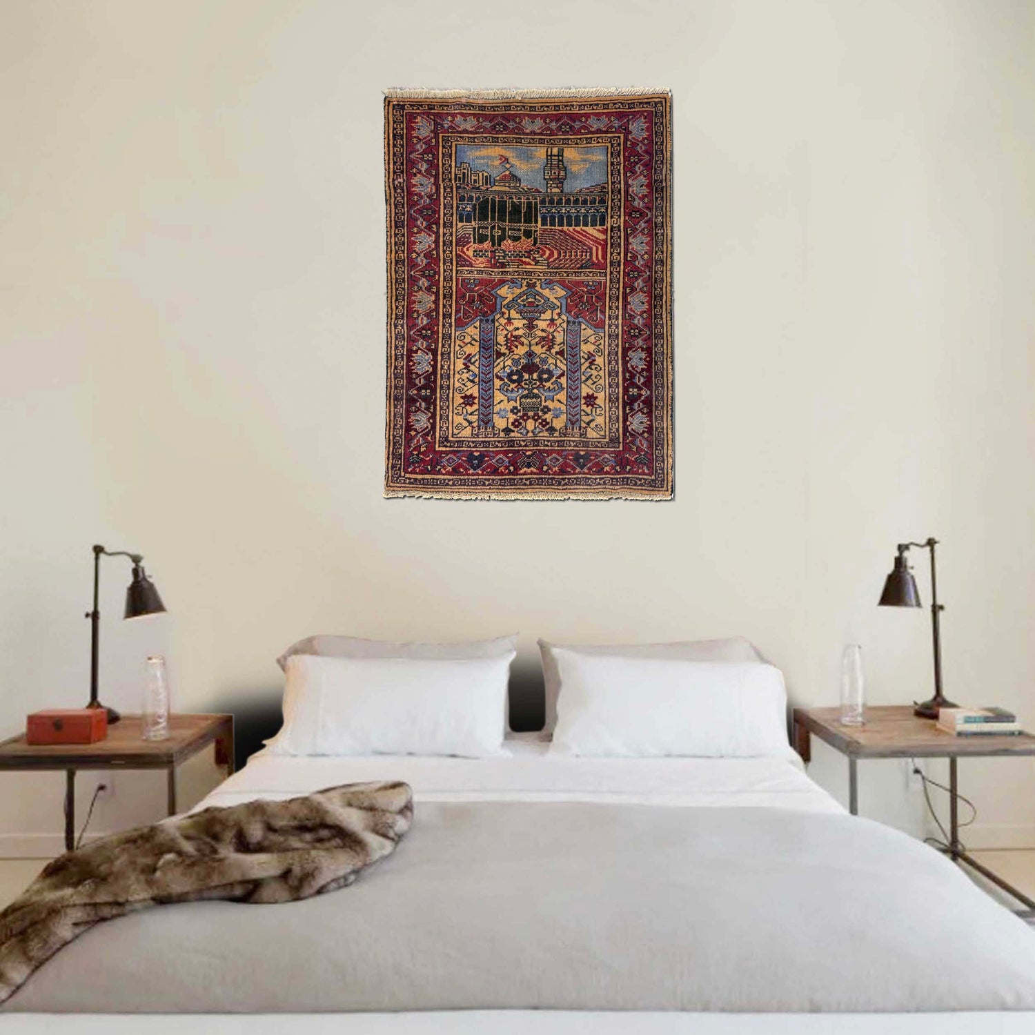 Baluchi Rug Handmade Multi Prayer Design 2x4 ft