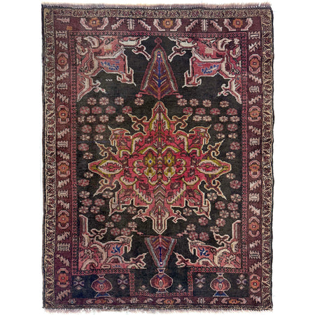 Baluchi Rug Handmade Multi Geometric 2x4 ft