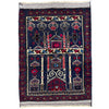 Baluchi Rug Handmade Multi Prayer Design 2x4 ft
