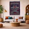 Baluchi Rug Handmade Multi Prayer Design 2x4 ft