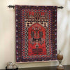 Baluchi Rug Handmade Red Prayer Design 2x4 ft