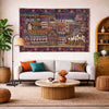 Pictorial Rug Handmade Multi Design