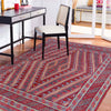 Mashwani Runner Rug Handmade Multi Geometric 4x4 ft