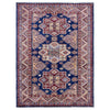 Kazak Rug Handmade Blue Medallion 5x8 ft