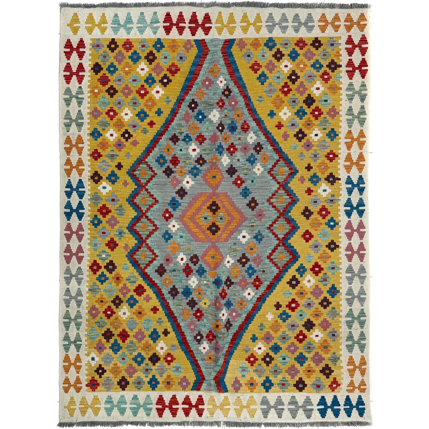 Hand Made Afghan Kilim – 154 x 198 cm | SKU: Y39666