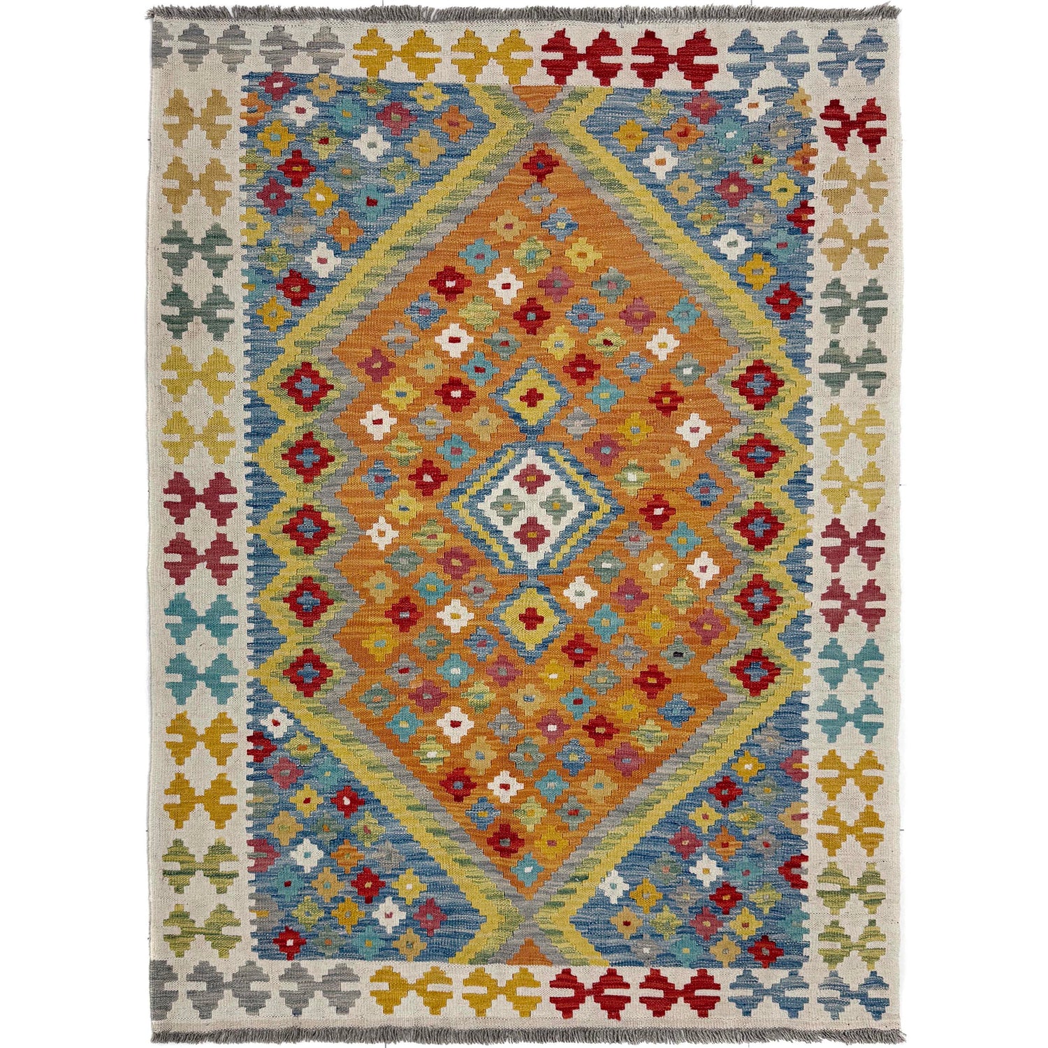 Small Size Chobi Kilim – 4' 1" x 5' 8" ft (125 x 172 cm) | SKU: Y39668