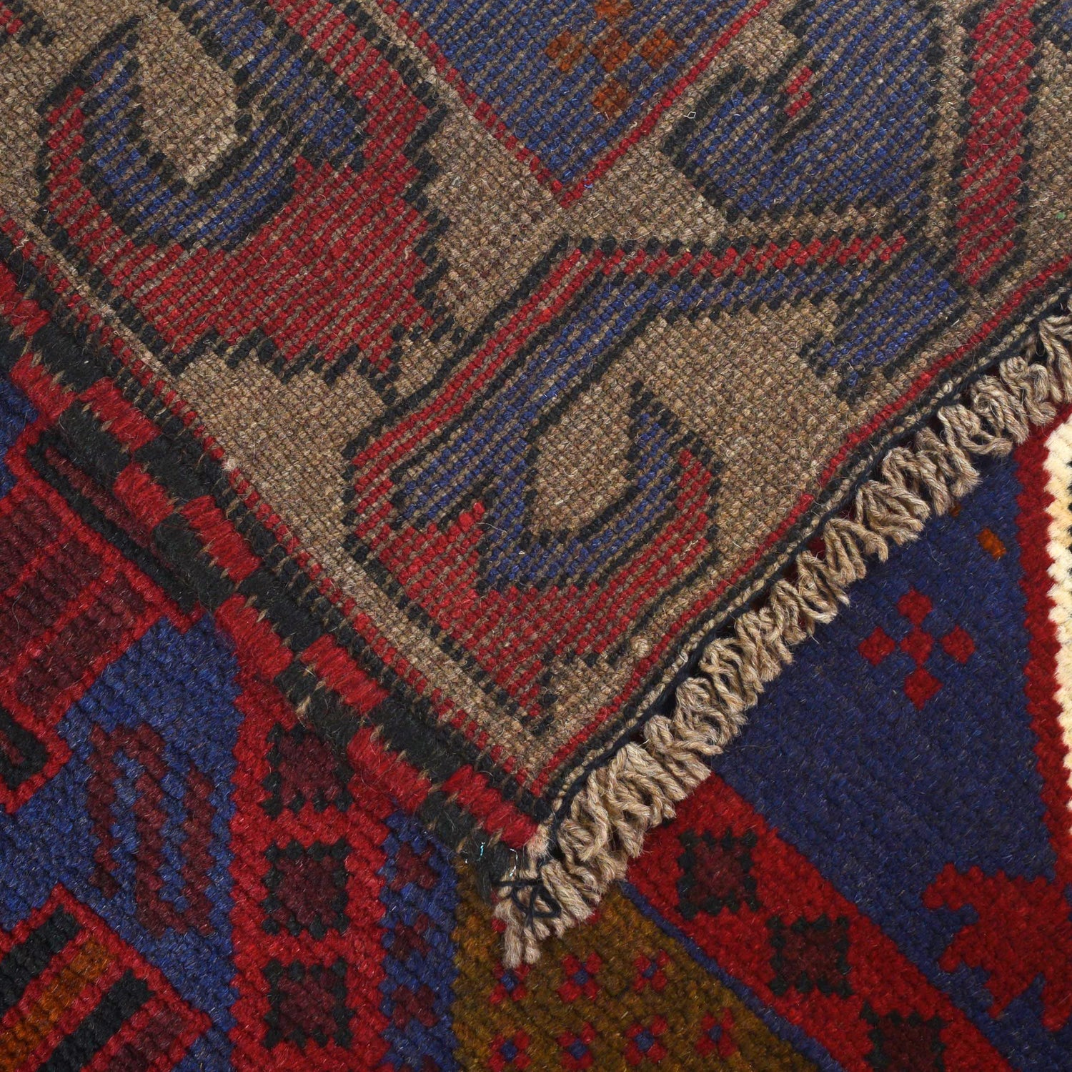 Baluchi Rug Handmade Multi Prayer Design 2x4 ft