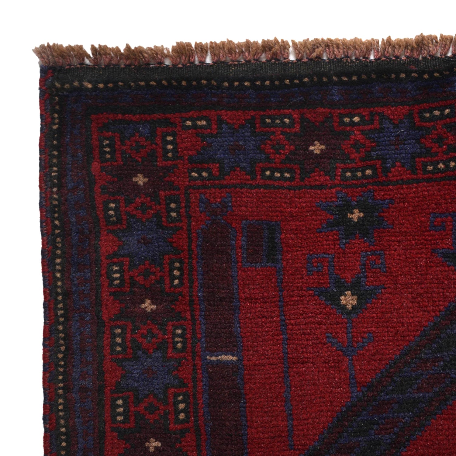Baluchi Rug Handmade Red Prayer Design 3x5 ft