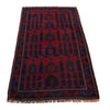Baluchi Rug Handmade Red Prayer Design 3x5 ft