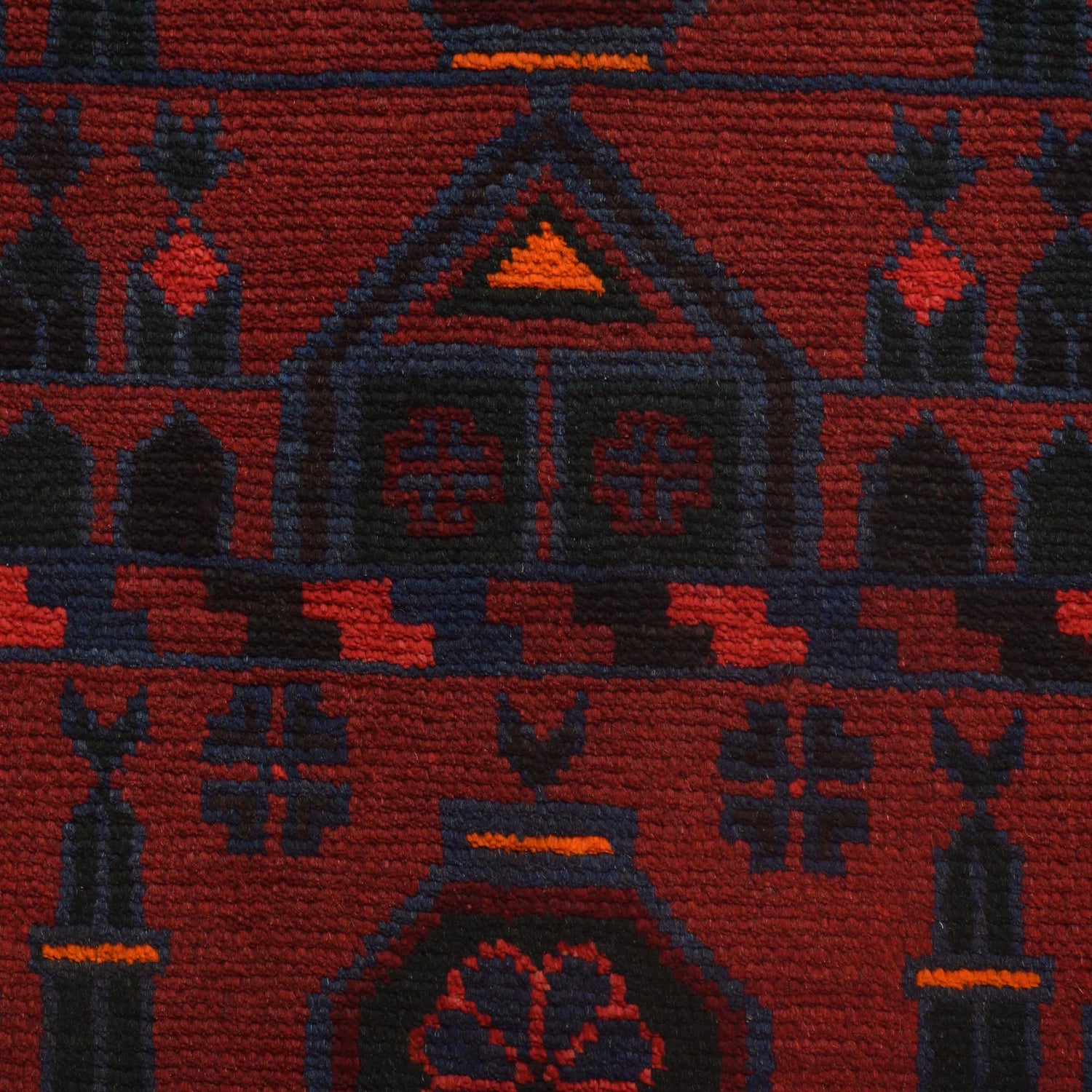 Baluchi Rug Handmade Red Prayer Design 3x5 ft