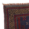 Baluchi Rug Handmade Dark Blue Geometric 3x5 ft