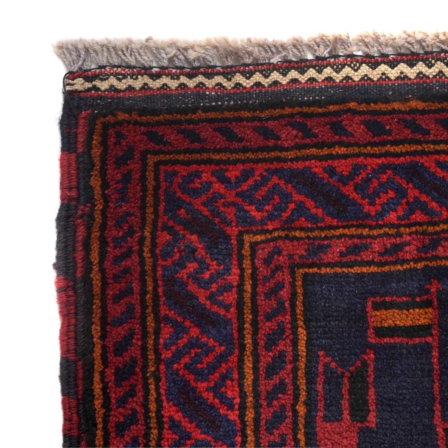 Baluchi Rug Handmade Blue Prayer Design 3x5 ft