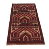 Baluchi Rug Handmade Beige Prayer Design 3x5 ft