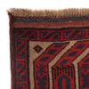 Baluchi Rug Handmade Beige Prayer Design 3x5 ft