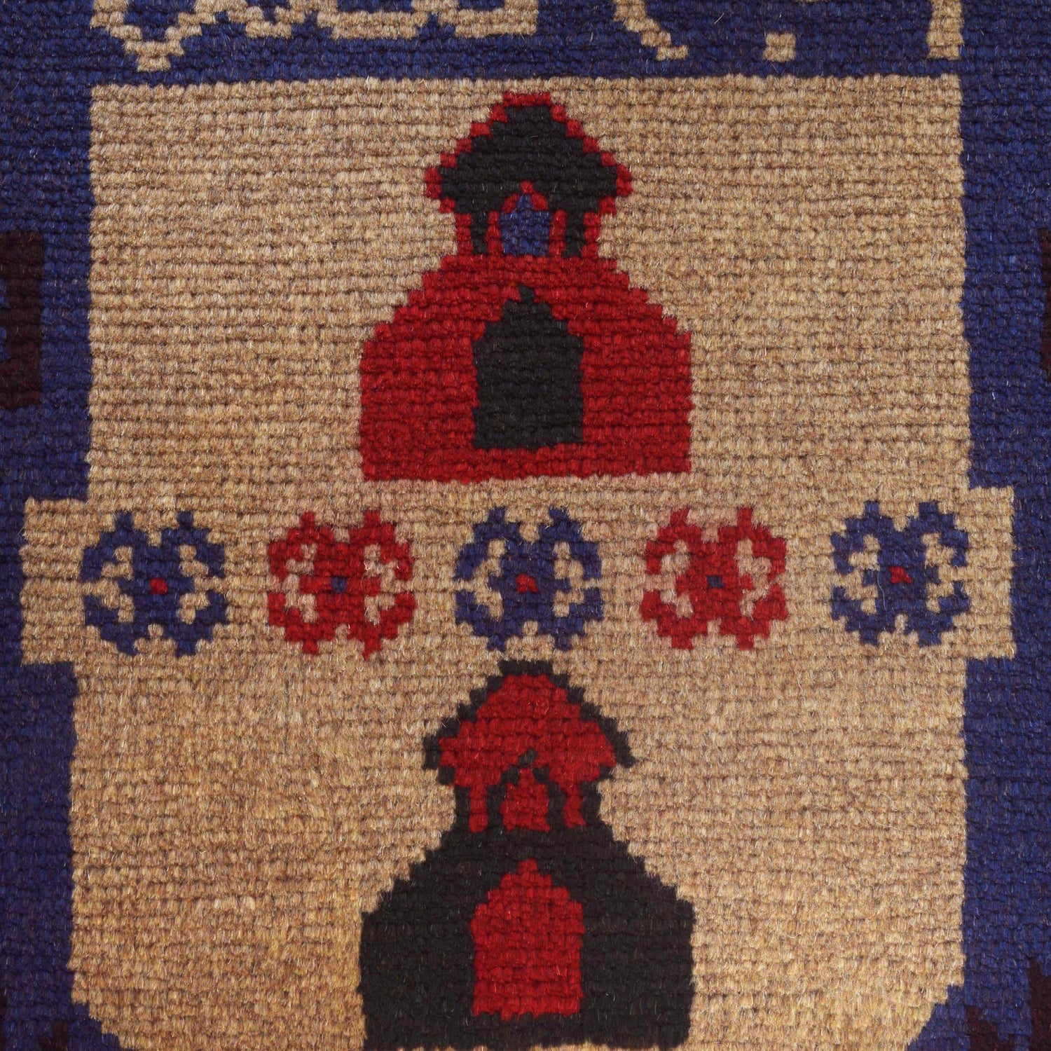Baluchi Rug Handmade Multi Prayer Design 3x5 ft