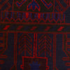 Baluchi Rug Handmade Dark Blue Geometric 3x5 ft