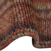 Overdyed Area Rug Handmade Brown Geometric 3x5 ft