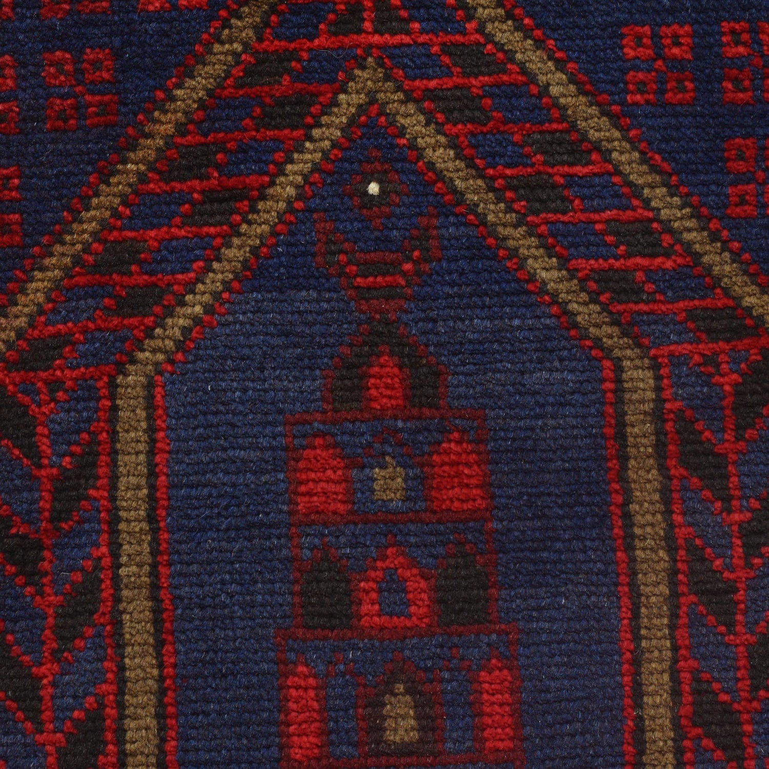 Baluchi Rug Handmade Blue Prayer Design 3x5 ft