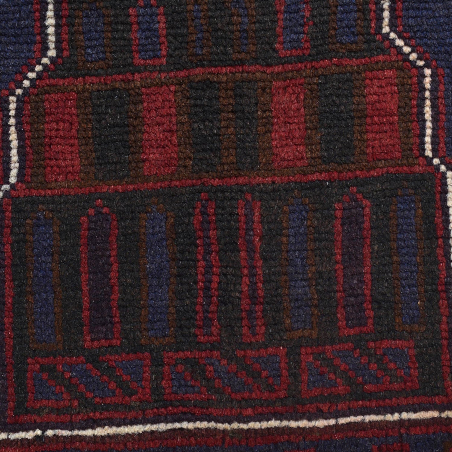 Baluchi Rug Handmade Blue Prayer Design 3x5 ft