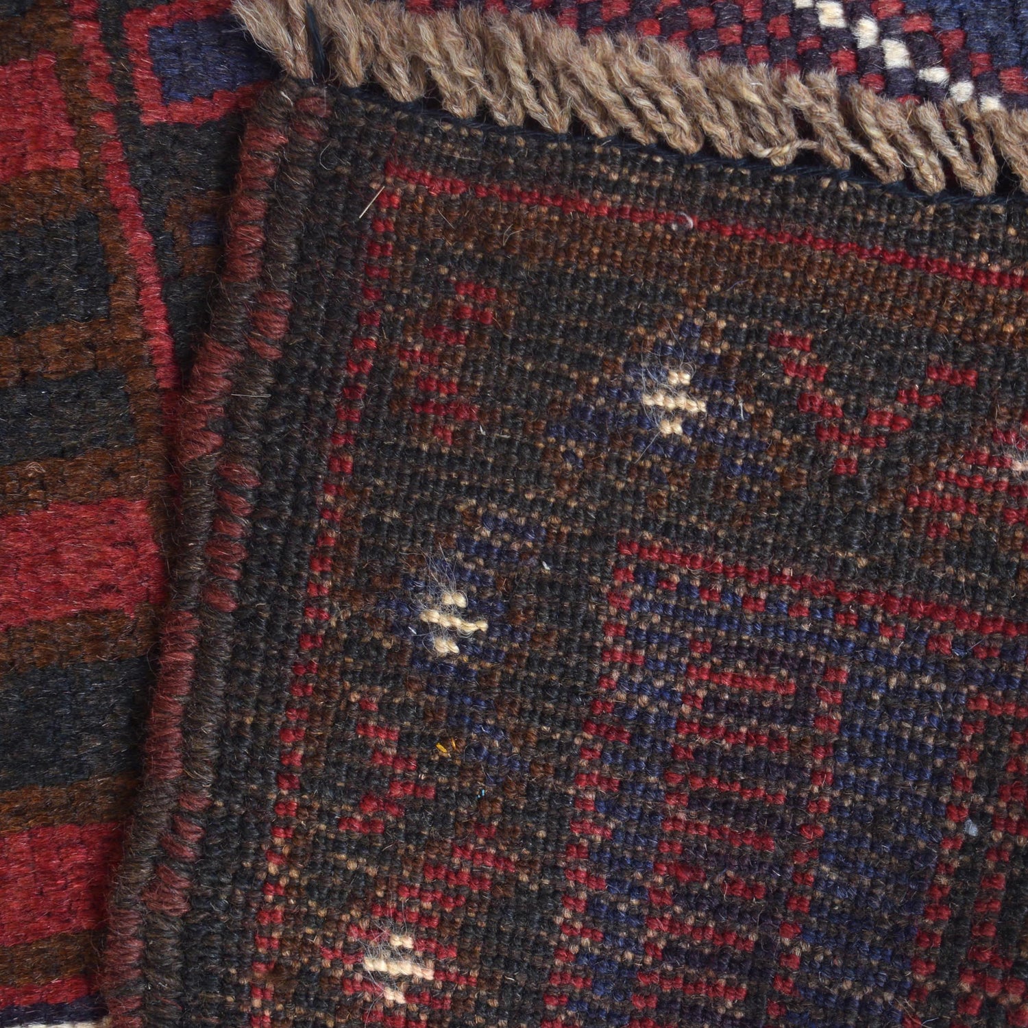 Baluchi Rug Handmade Blue Prayer Design 3x5 ft
