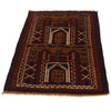 Baluchi Rug Handmade Multi Prayer Design 2x4 ft