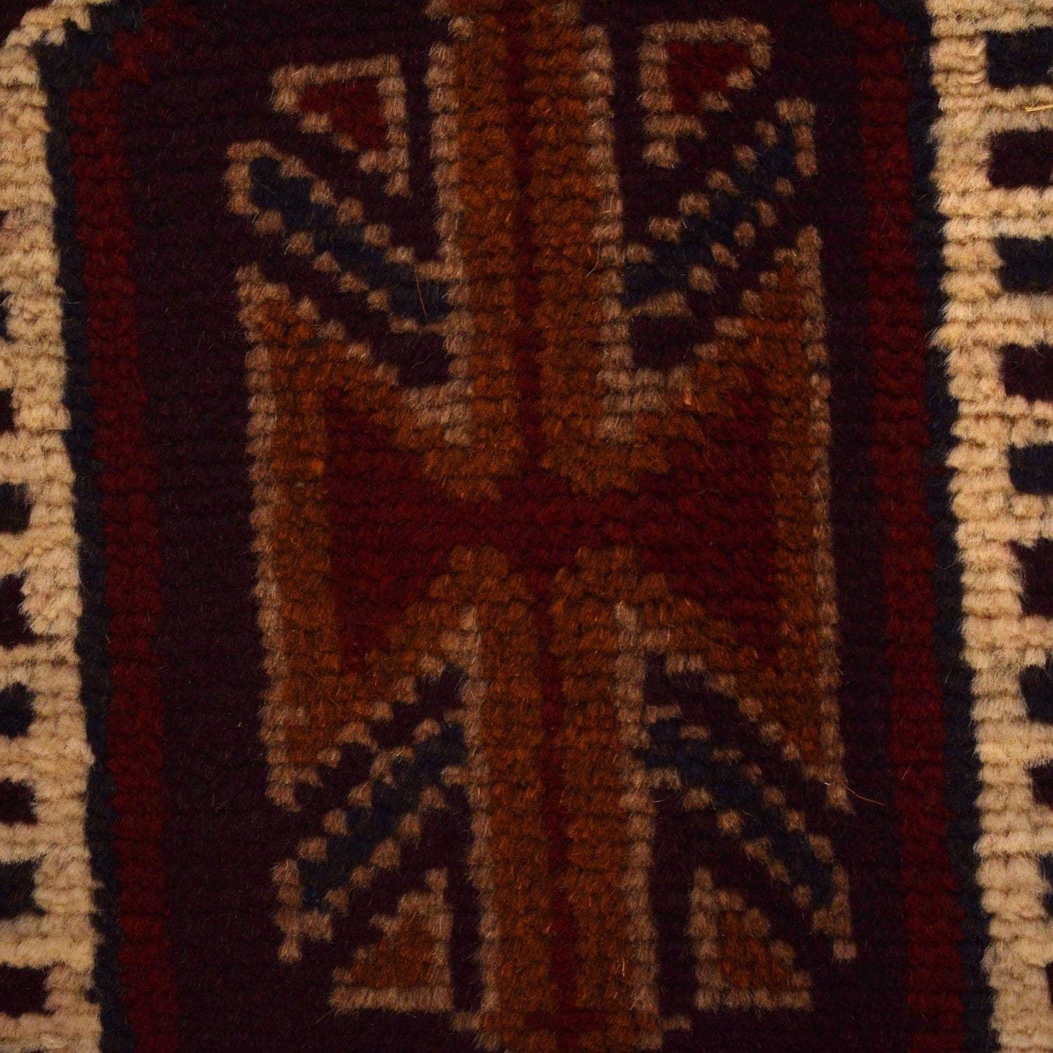 Baluchi Rug Handmade Multi Prayer Design 2x4 ft