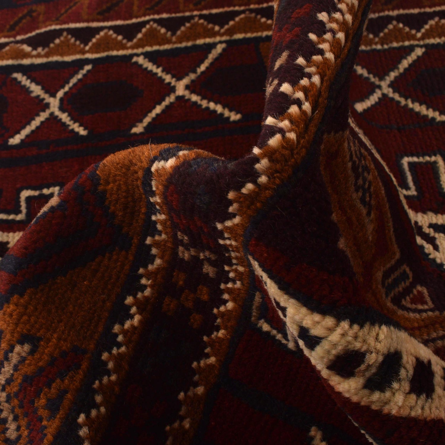 Baluchi Rug Handmade Multi Prayer Design 2x4 ft