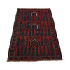 Baluchi Rug Handmade Red Prayer Design 3x5 ft
