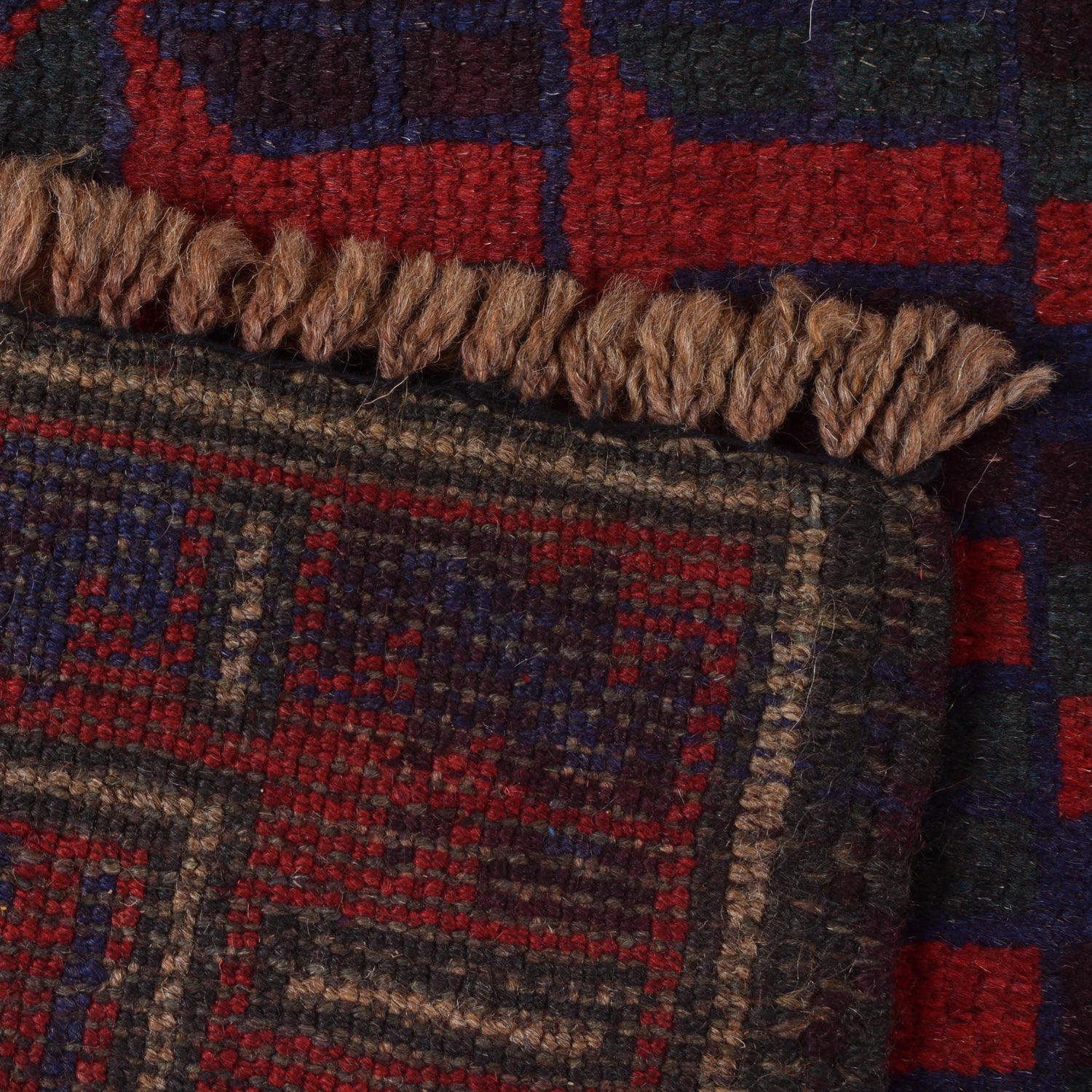Baluchi Rug Handmade Red Prayer Design 3x5 ft
