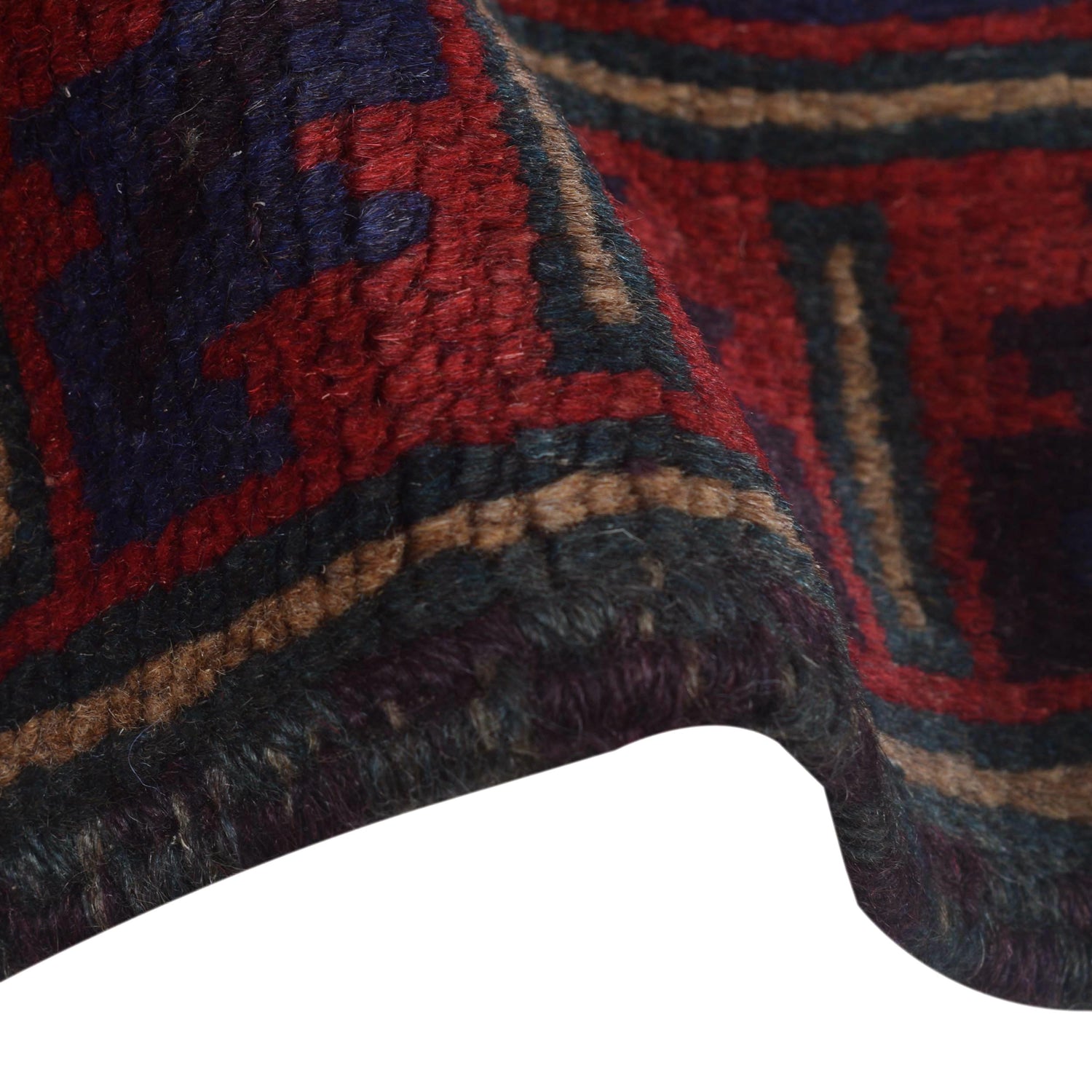 Baluchi Rug Handmade Red Prayer Design 3x5 ft