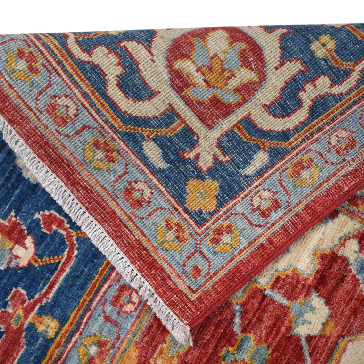 Heriz Area Rug Handmade Multi Medallion 8x10 ft