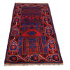 Baluchi Rug Handmade Blue Prayer Design 3x5 ft