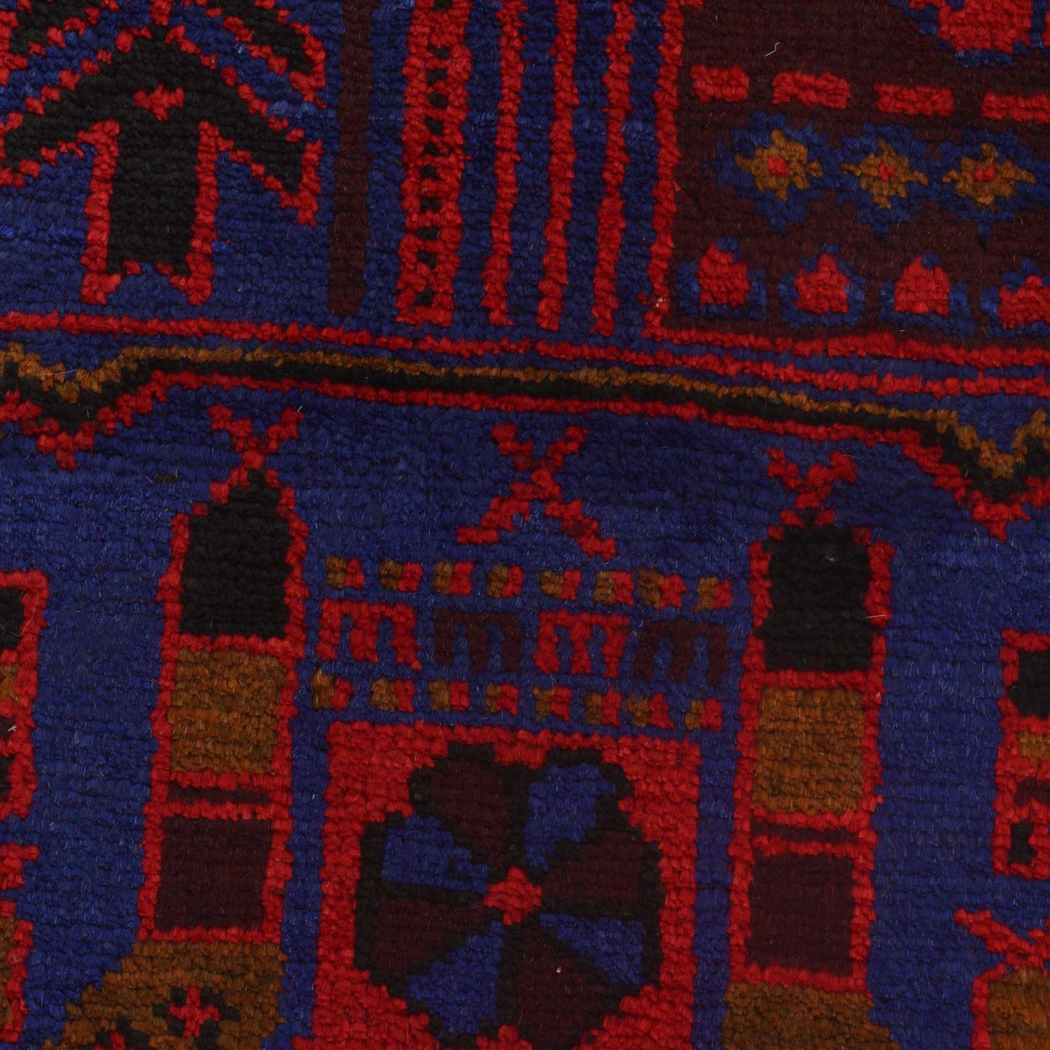 Baluchi Rug Handmade Blue Prayer Design 3x5 ft