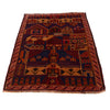 Baluchi Rug Handmade Multi Prayer Design 3x5 ft