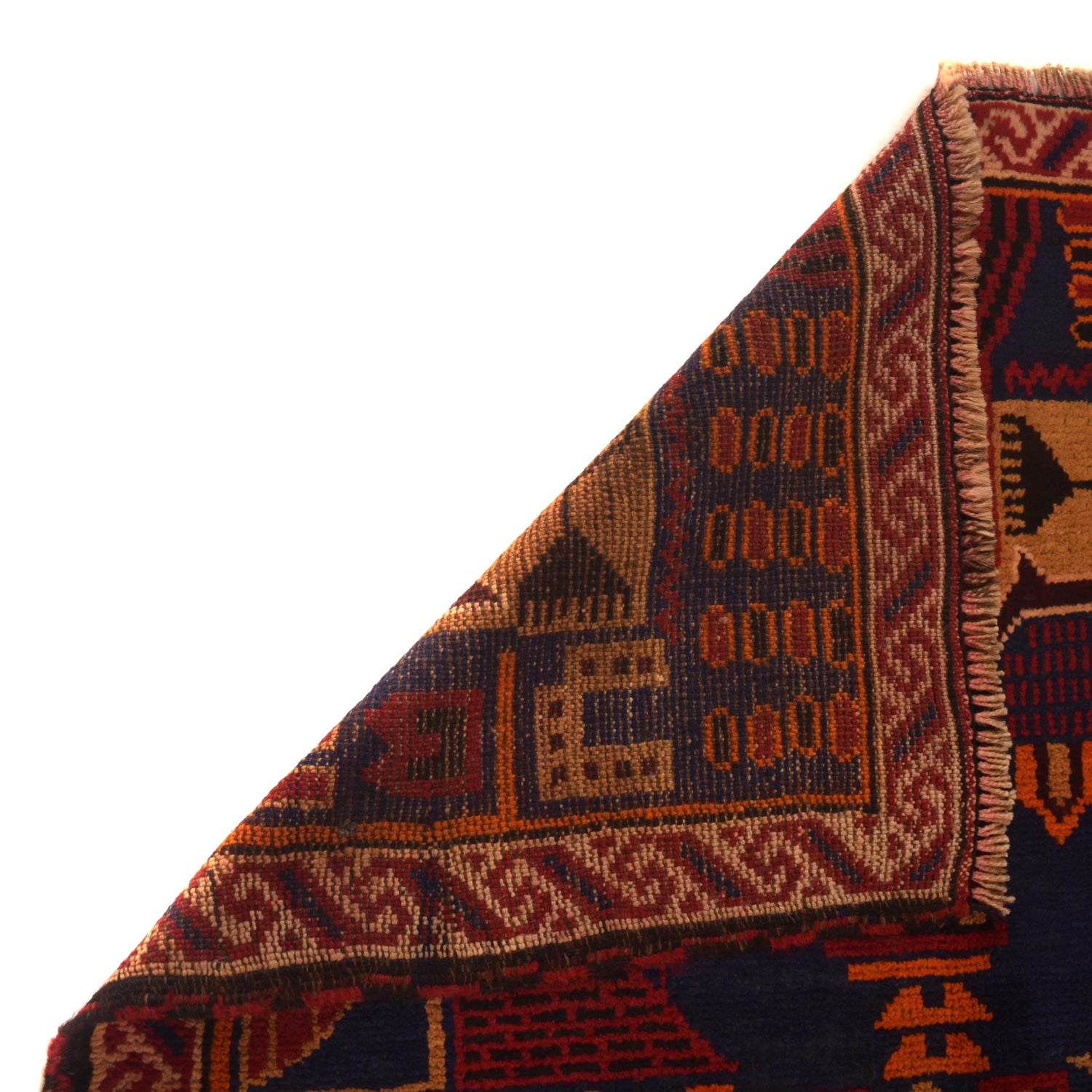 Baluchi Rug Handmade Multi Prayer Design 3x5 ft