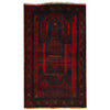 Baluchi Rug Handmade Multi Prayer Design 3x5 ft