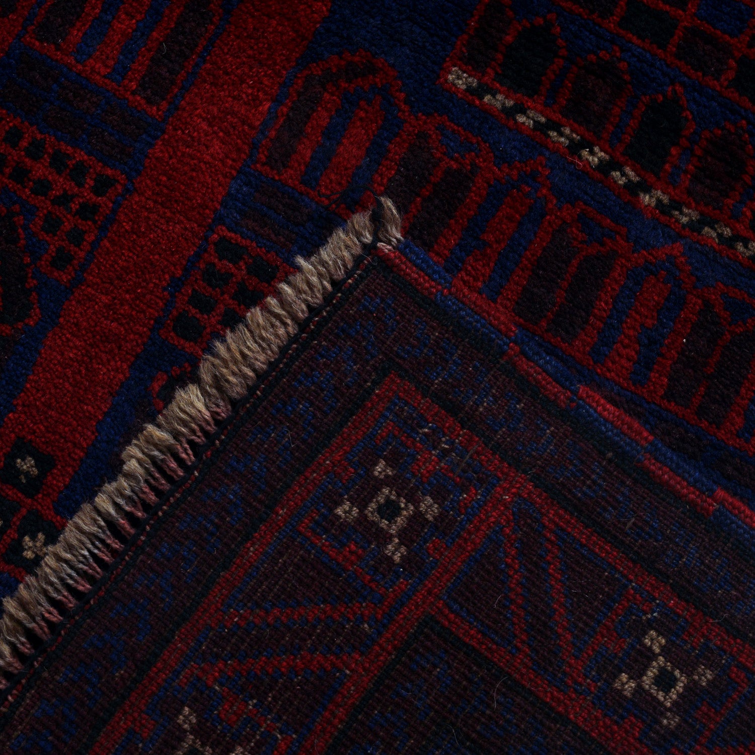 Baluchi Rug Handmade Multi Prayer Design 3x5 ft