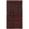 Baluchi Rug Handmade Multi Prayer Design 3x5 ft