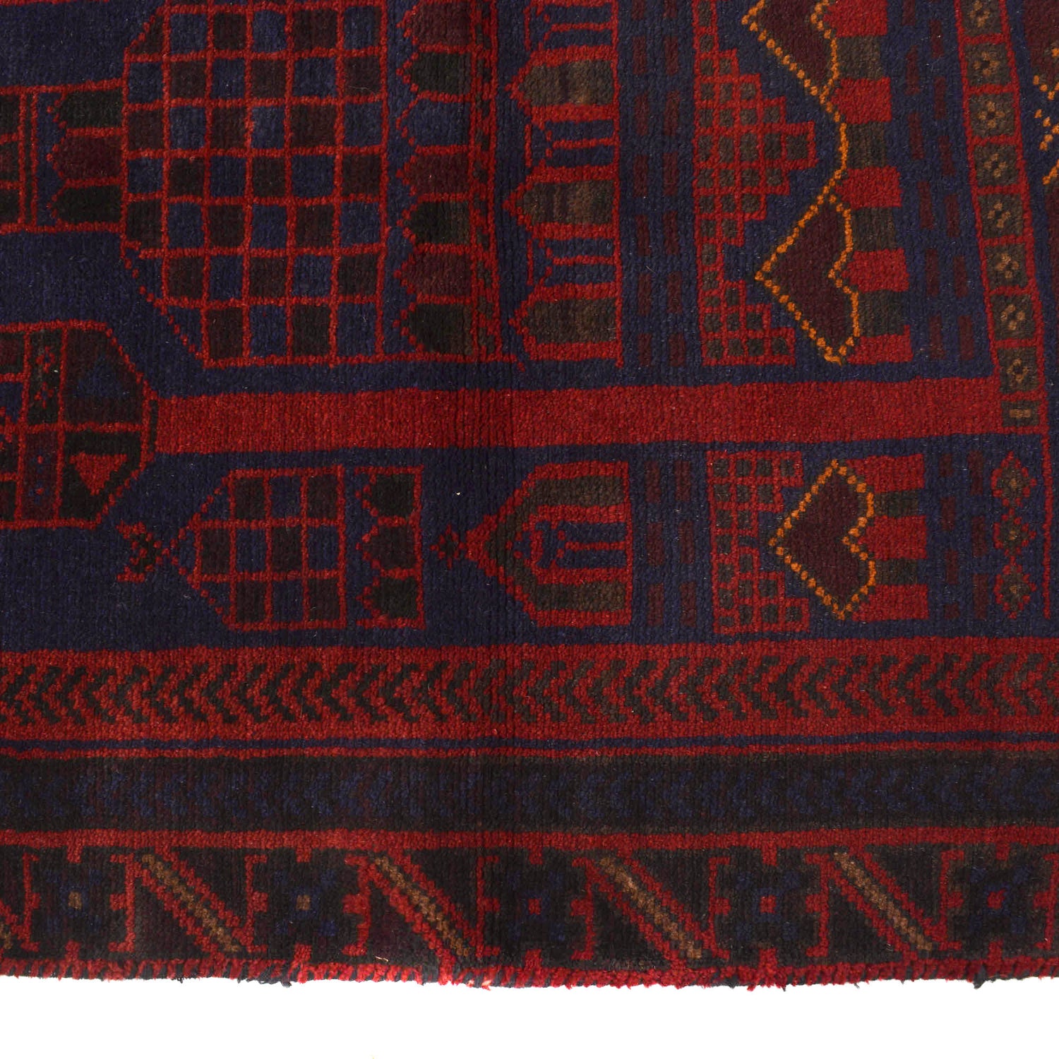 Baluchi Rug Handmade Multi Prayer Design 3x5 ft