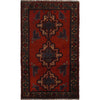 Baluchi Rug Handmade Red Geometric 3x5 ft