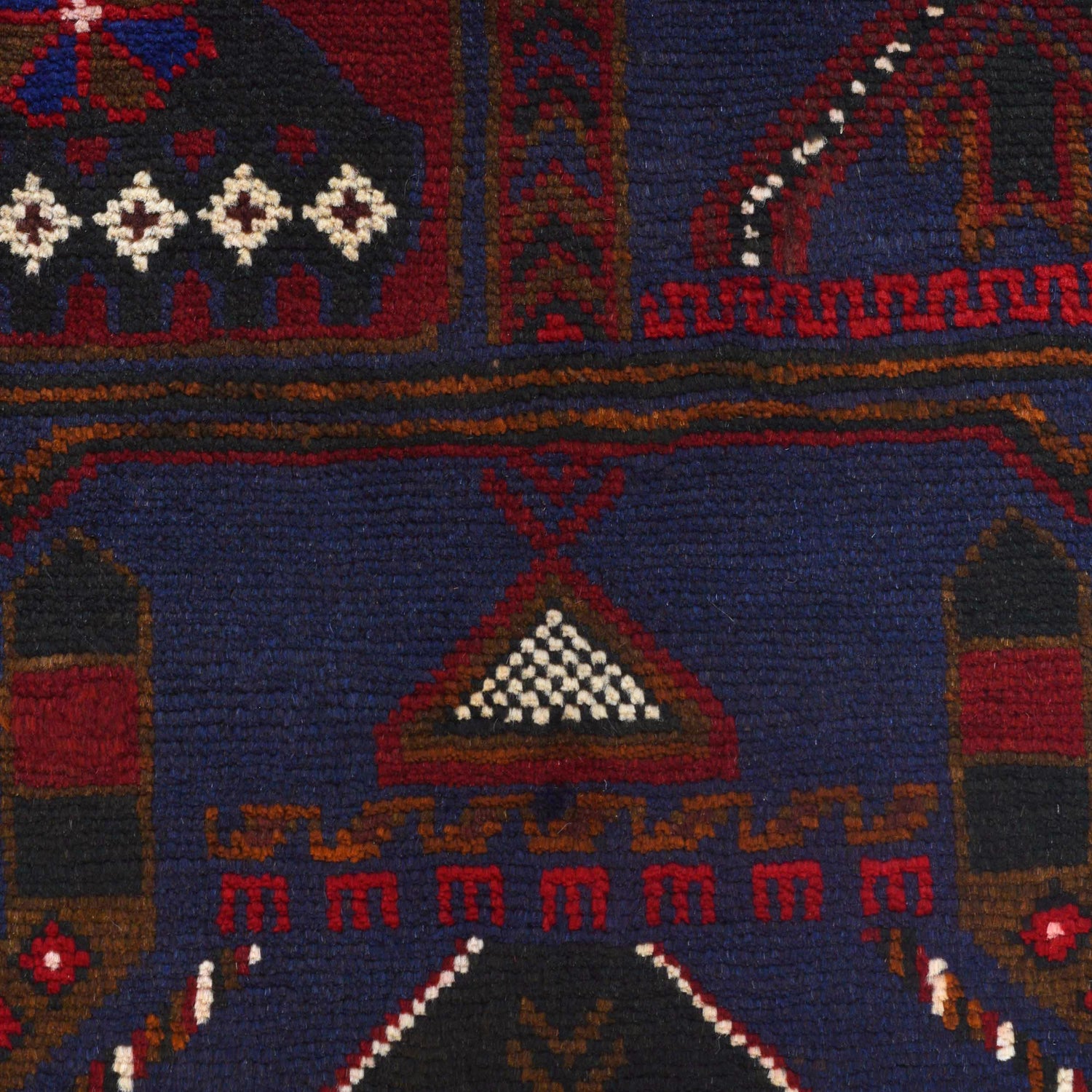 Baluchi Rug Handmade Multi Prayer Design 3x5 ft