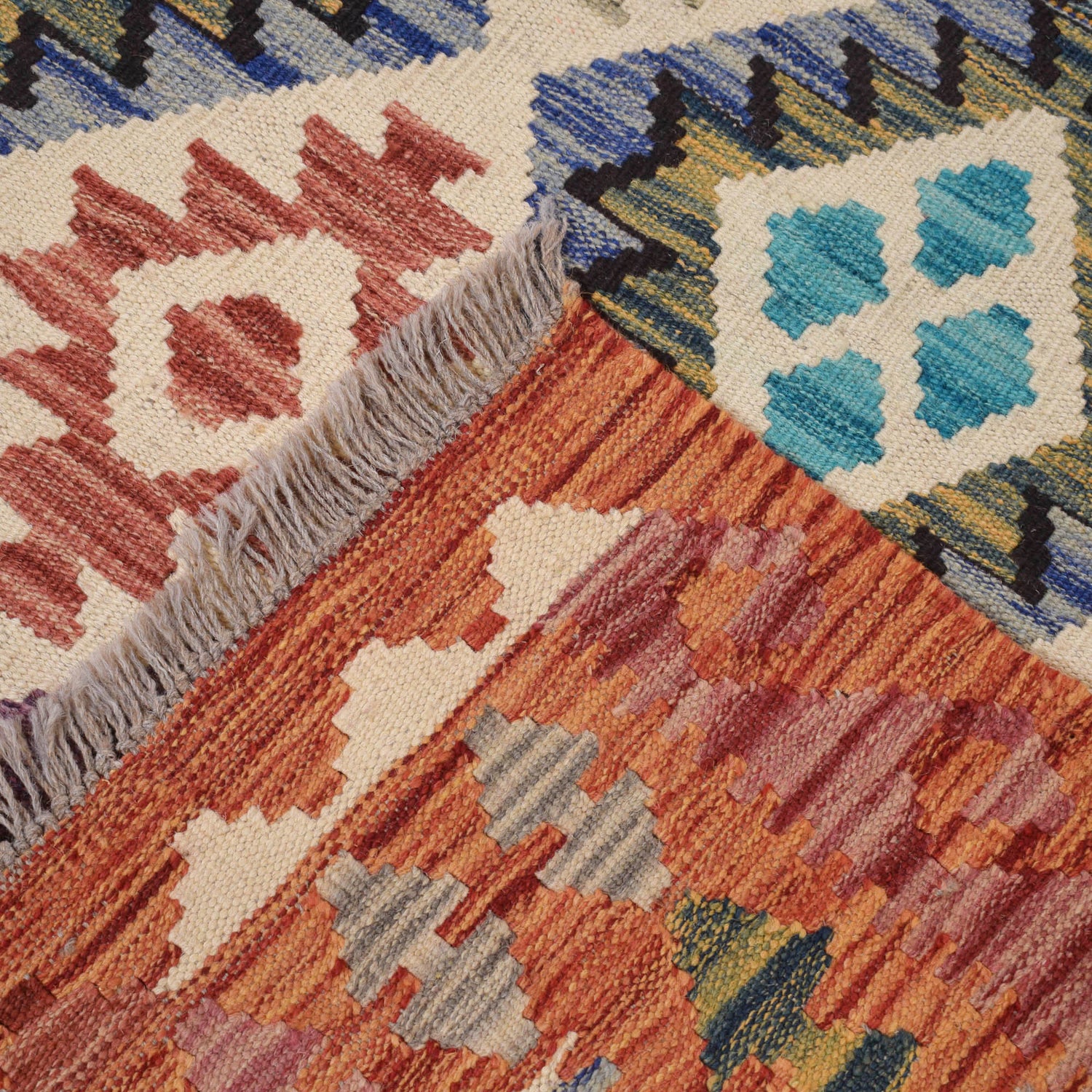 Handmade Multi Kilim Geometric 8x10 ft