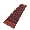 Mashwani Runner Handmade Deep Red Geometric 8' Runner