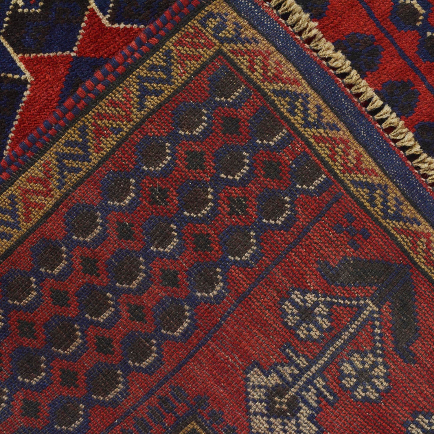 Baluchi Rug Handmade Red Prayer Design 3x5 ft
