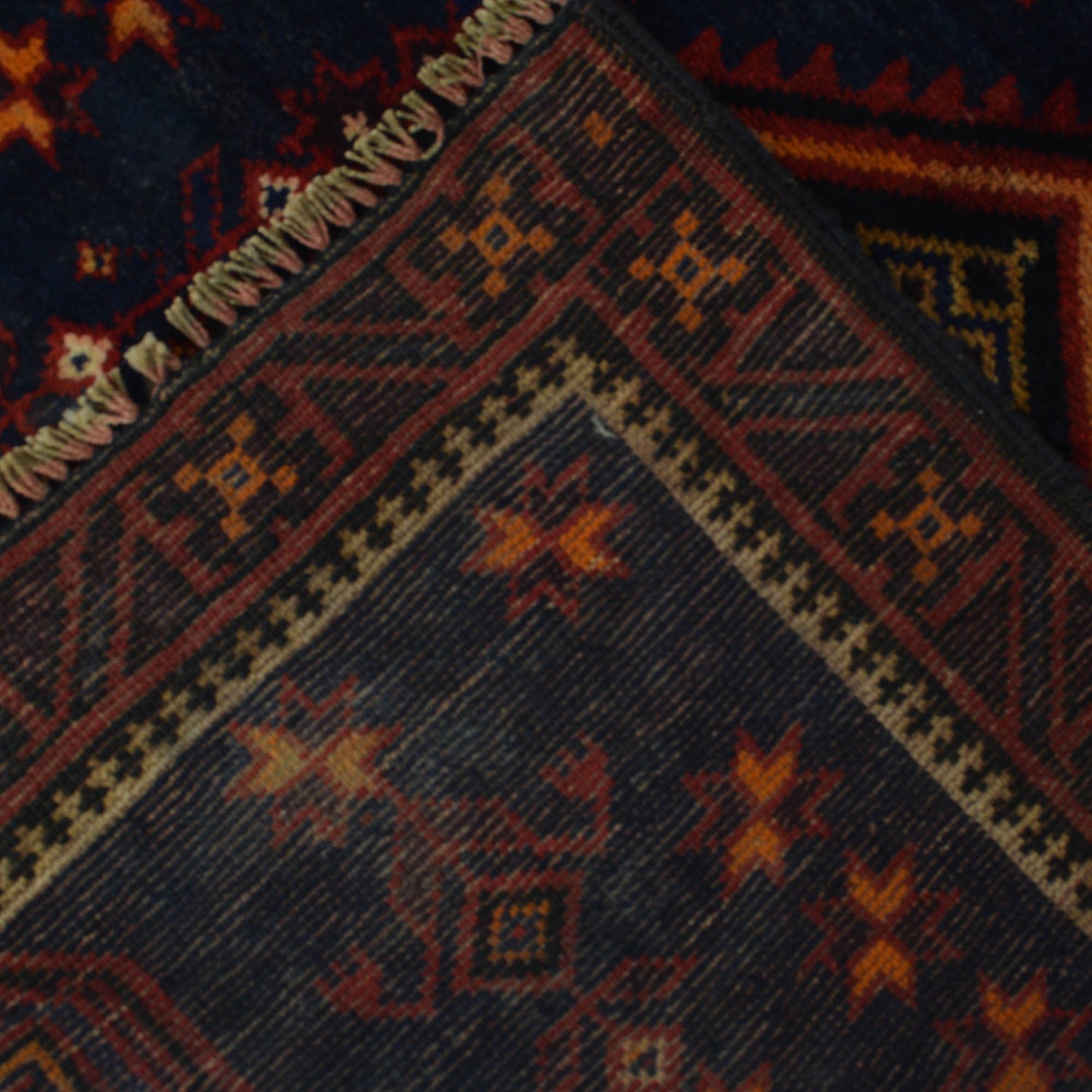 Baluchi Rug Handmade Blue Prayer Design 2x4 ft