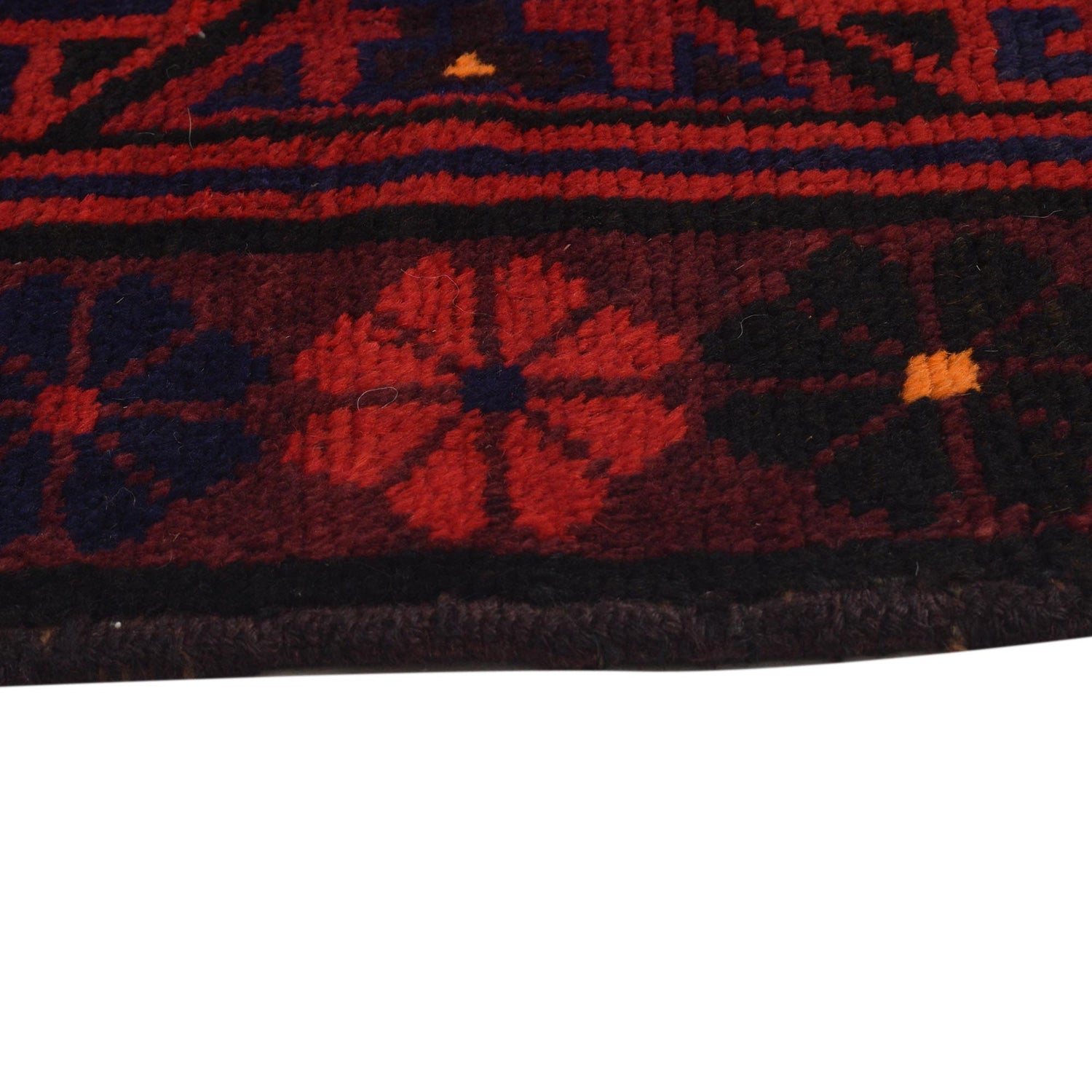 Baluchi Rug Handmade Blue Geometric 3x5 ft