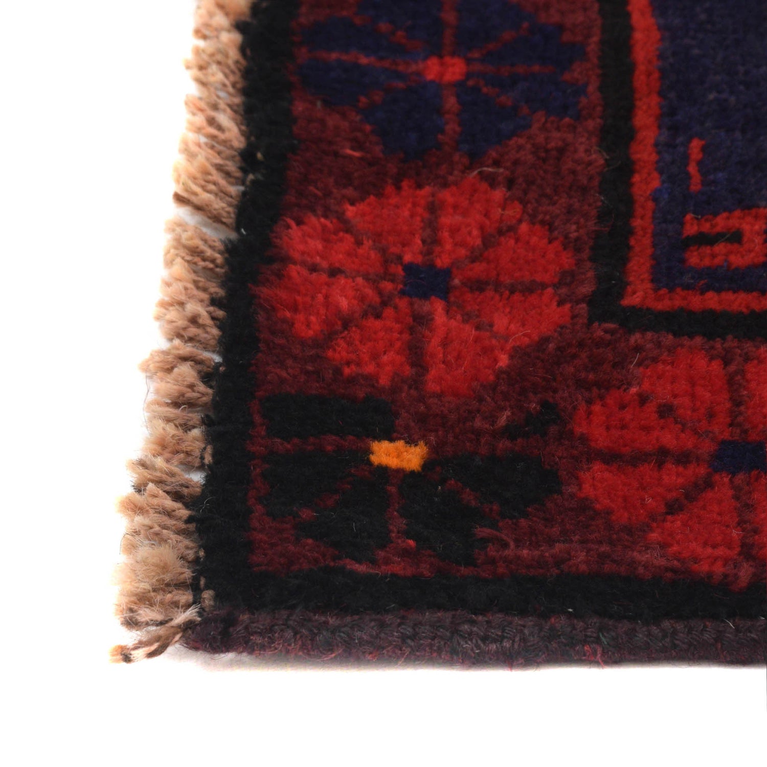 Baluchi Rug Handmade Blue Geometric 3x5 ft