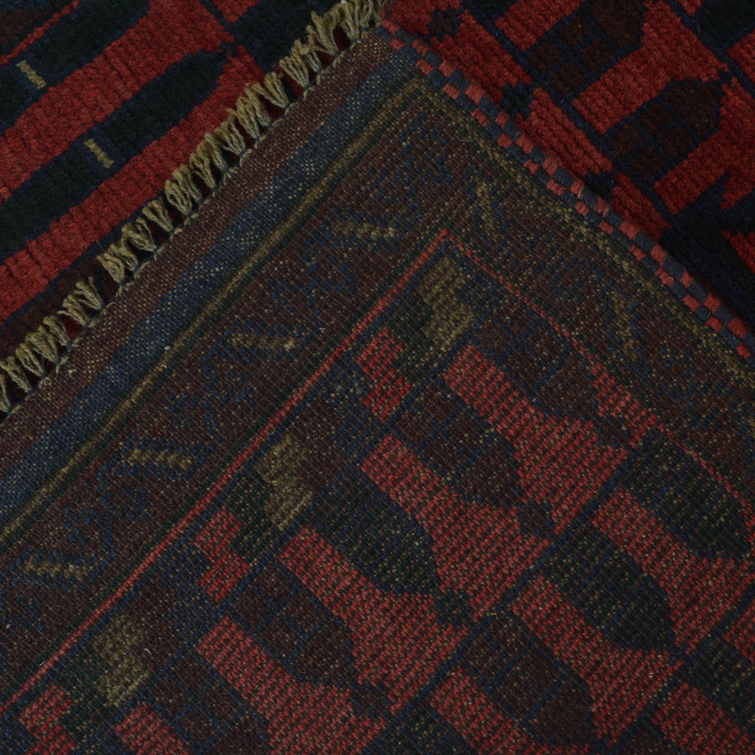Baluchi Rug Handmade Red Prayer Design 3x5 ft