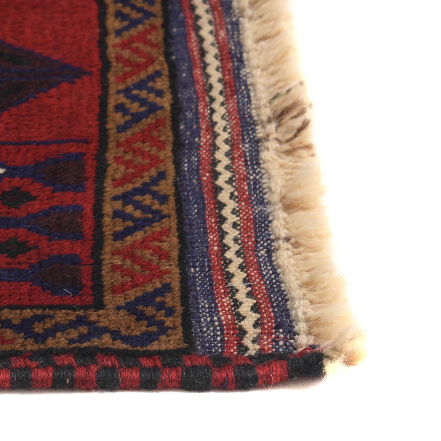 Baluchi Rug Handmade Red Prayer Design 3x5 ft
