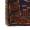 Baluchi Rug Handmade Navy Blue Geometric 3x5 ft